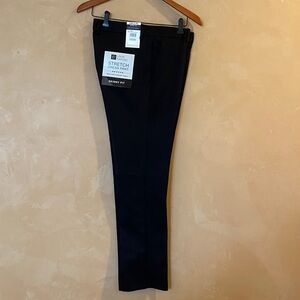 Louis Raphael Men's Black Skinny Fit Dress Pants 32Wx30L